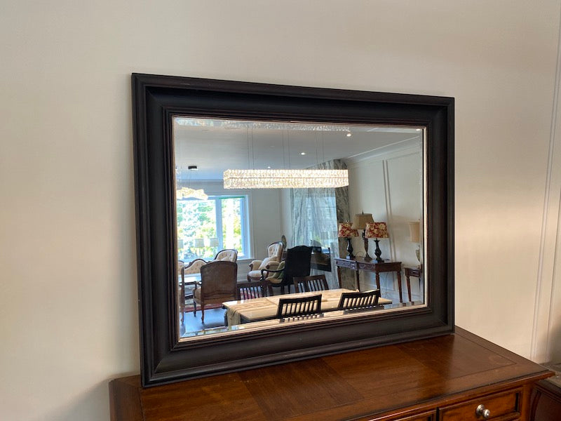 "Gallery" Brown Framed Mirror