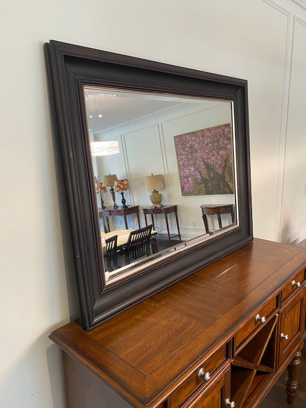 "Gallery" Brown Framed Mirror