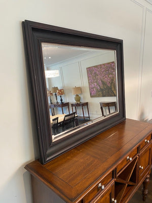 "Gallery" Brown Framed Mirror