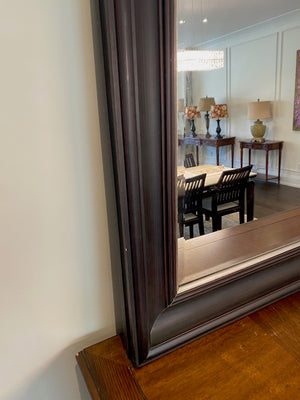 "Gallery" Brown Framed Mirror