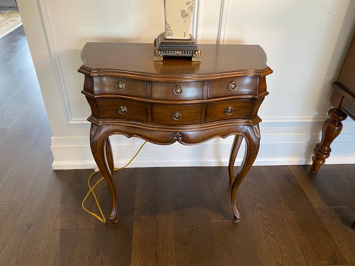 6 Drawer Wood Accent Table