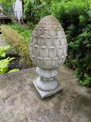2pc Outdoor Cement Decor Lot