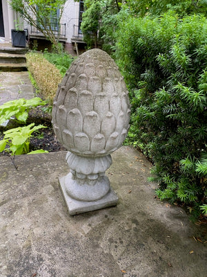 2pc Outdoor Cement Decor Lot