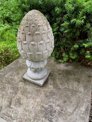 2pc Outdoor Cement Decor Lot