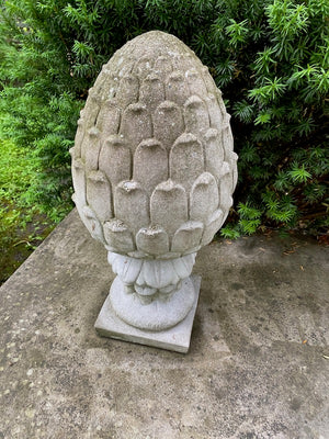 2pc Outdoor Cement Decor Lot