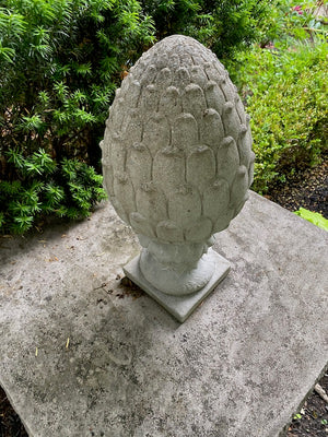2pc Outdoor Cement Decor Lot