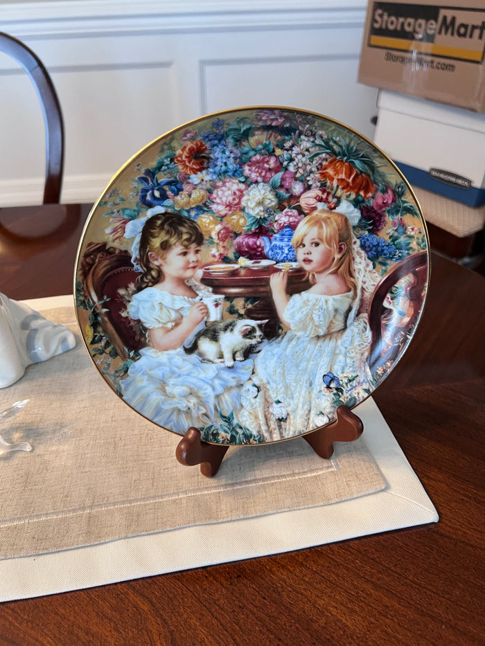 Sandra Kuck 'The Tea Party' Collector Plate Second Issue Limited Edition 1991