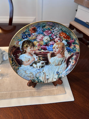 Sandra Kuck 'The Tea Party' Collector Plate Second Issue Limited Edition 1991