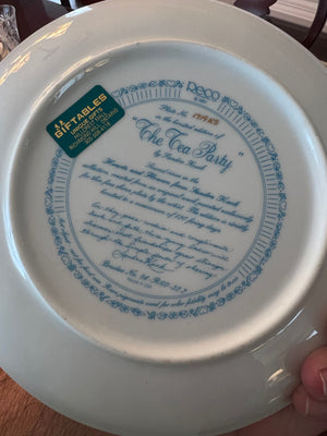 Sandra Kuck 'The Tea Party' Collector Plate Second Issue Limited Edition 1991