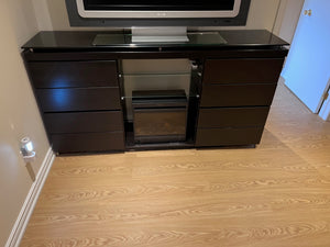 Entertainment/Media Console + Sonax FPE 1000 Electric Fireplace Insert