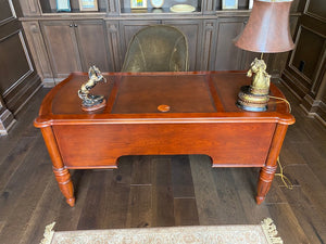 DMI Furniture Leather Inlaid Executive Desk