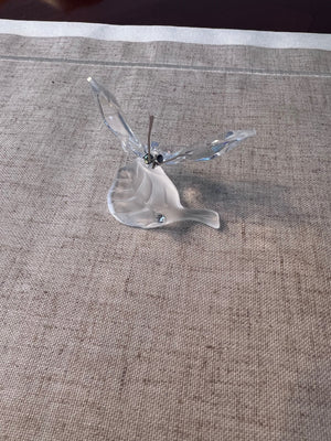 Swarovski Crystal Butterfly On Leaf