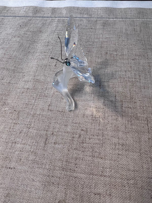 Swarovski Crystal Butterfly On Leaf