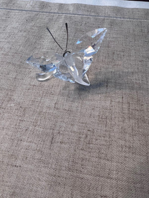 Swarovski Crystal Butterfly On Leaf