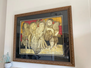 Signed Abstract Framed Print- *artist unknown