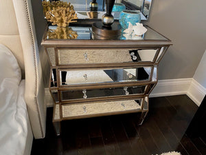 Pair of HomeSense Mirrored Nightstands