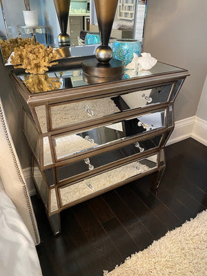 Pair of HomeSense Mirrored Nightstands