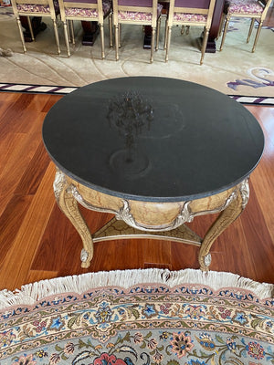 "Shaw-Pezzo" Marble Top Accent Table