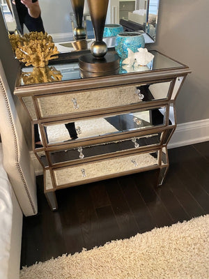 Pair of HomeSense Mirrored Nightstands