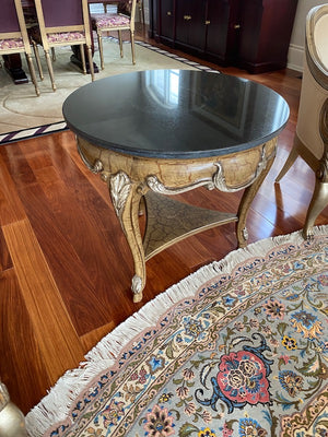 "Shaw-Pezzo" Marble Top Accent Table