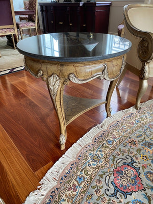 "Shaw-Pezzo" Marble Top Accent Table