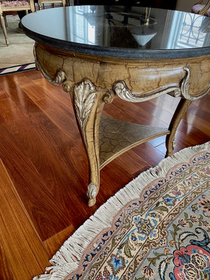 "Shaw-Pezzo" Marble Top Accent Table