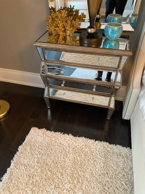Pair of HomeSense Mirrored Nightstands