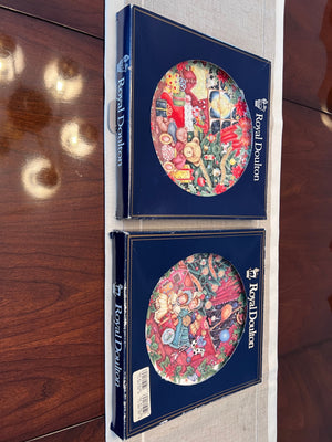 2 Royal Doulton Christmas Collector Plates (Original Boxes)