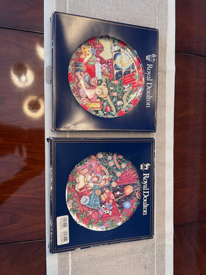 2 Royal Doulton Christmas Collector Plates (Original Boxes)