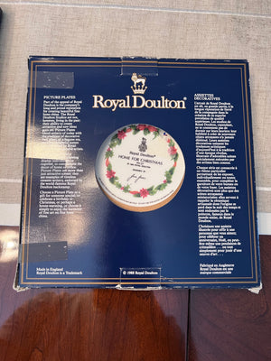 2 Royal Doulton Christmas Collector Plates (Original Boxes)