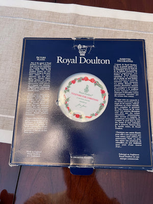 2 Royal Doulton Christmas Collector Plates (Original Boxes)