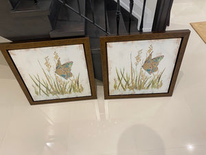 2 Butterfly Wall Art from Bowring