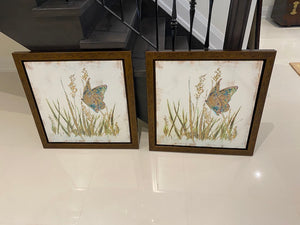 2 Butterfly Wall Art from Bowring