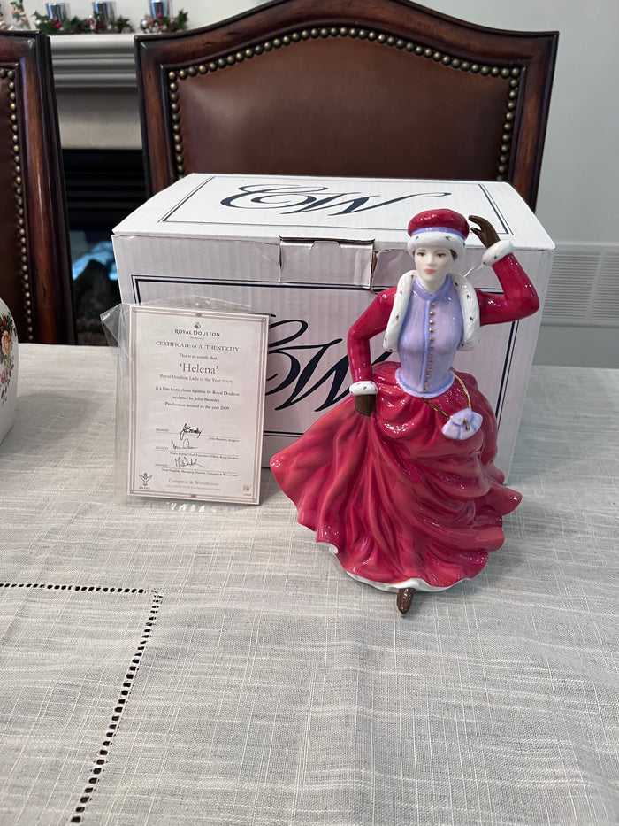 Royal Doulton 'Helena' Royal Doulton Lady of the Year 2009 HN 5758 Sculpted by John Bromley