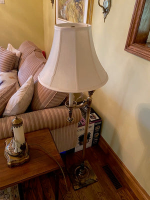 Vintage Brass Floor Lamp