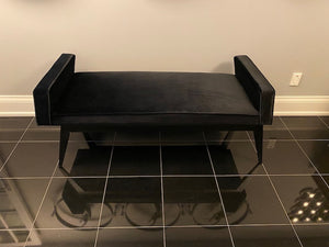 Black Velvet Bench
