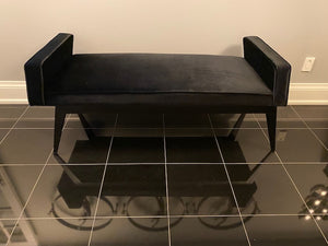 Black Velvet Bench