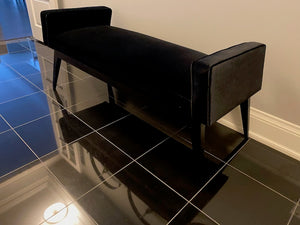 Black Velvet Bench