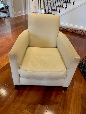 Cream Colour Upholstered Armchair
