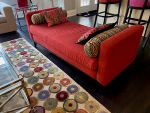 Decor-Rest Red Upholstered Day Bed