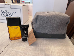 BRAND NEW Azzaro Pour Homme 2 Piece Gift Set + Travel Toiletry Bag