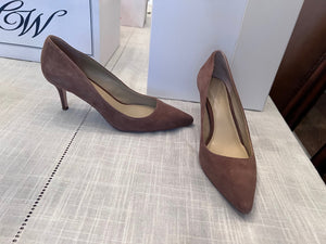 Ann Taylor Light Purple Suede Heels- Size 6.5