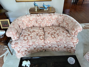 Vintage Down Filled Love Seat # 1