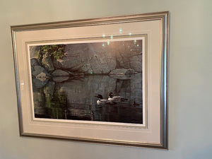 Robert Bateman Signed & Numbered Print- "Northern Reflections- Loon Family"