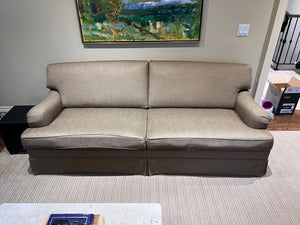 Custom Made Grey Upholstered Sofa