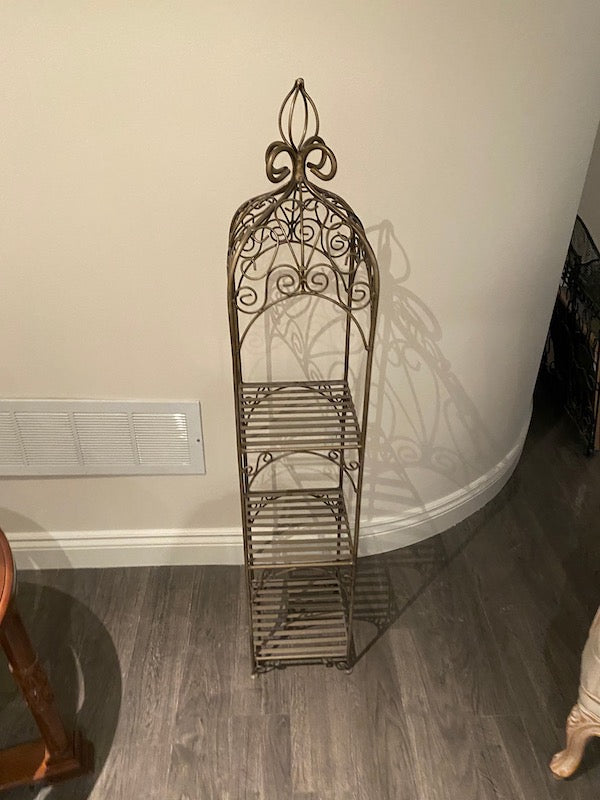 Elegant Silver Metal Stand