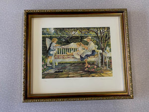 Trisha Romance Limited Edition Print- "Garden Retreat"