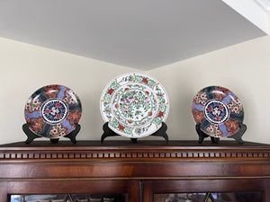 3 Oriental Style Decorative Plates