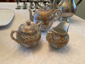 3 Piece Oriental Porcelain Tea Set