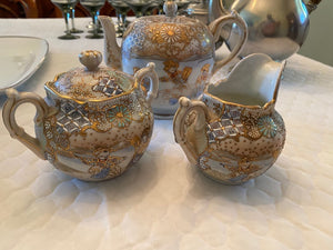 3 Piece Oriental Porcelain Tea Set